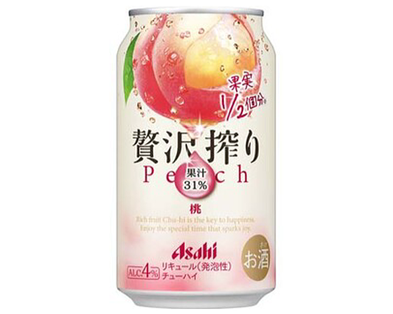 アサヒ 贅沢搾り 桃 350mL